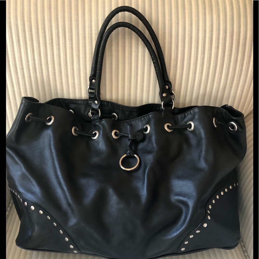 Furla drawstring hobo tote